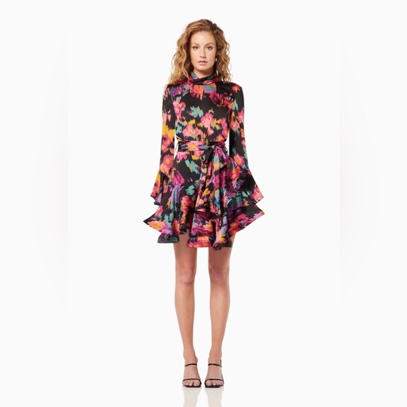 Elliatt Chaplin Floral Mini Skirt in Multi - Picture 1 of 11